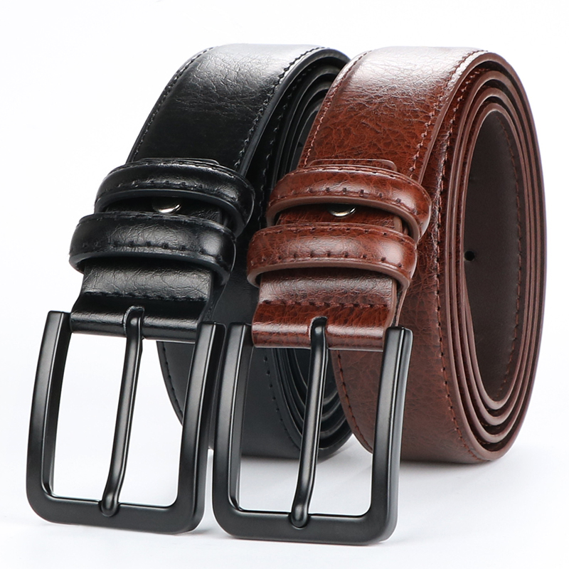 Belt Buckle Blank - Мужской кожаный ремень с пряжкой-шпилькой в
