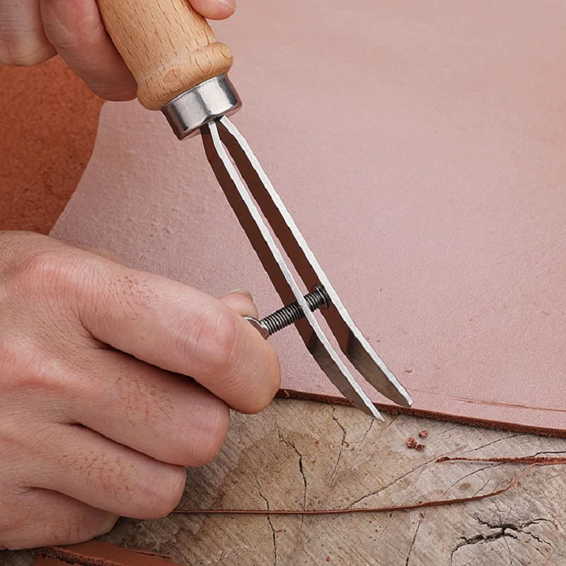 DIY Регулируемый кожаный кромк – обзор и цена Groover Stitching Tool