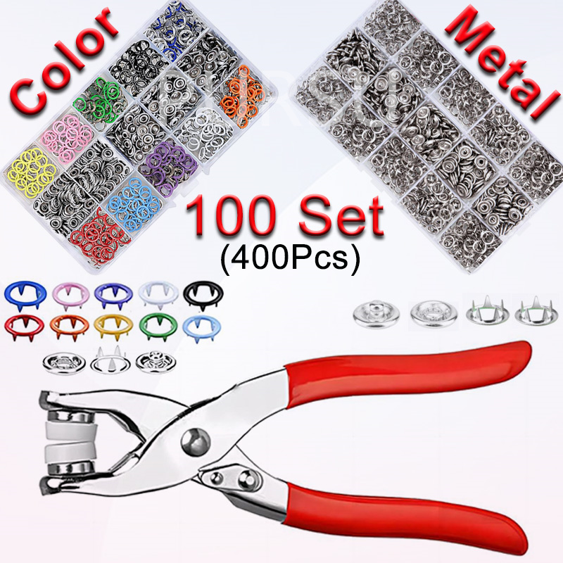 100 комплектов плоскогубцев, а – обзор и цена Snap Fastener Setter