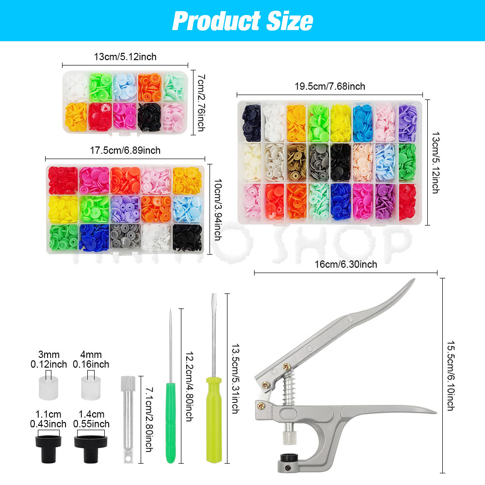 Пластиковые застежки, плоскогу – обзор и цена Snap Fastener Setter