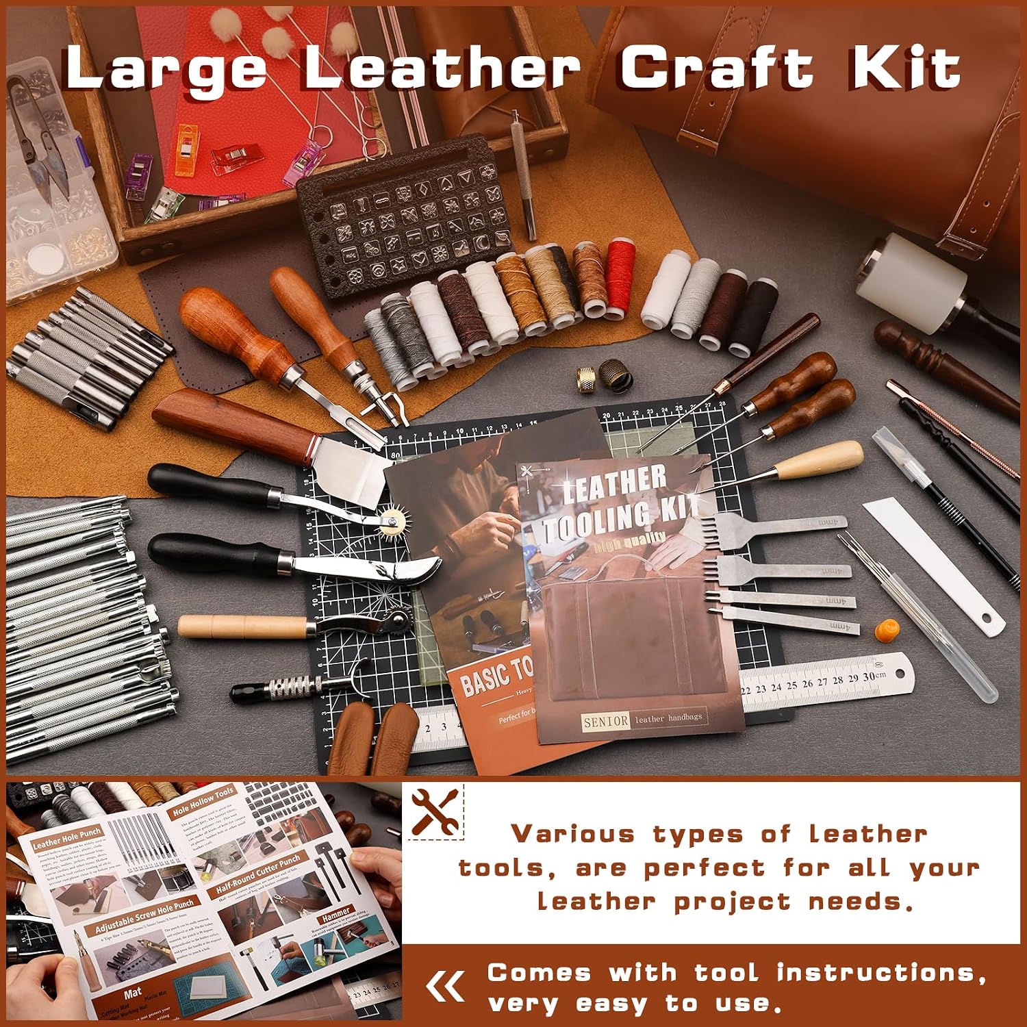 Набор инструментов для работы  – обзор и цена For Leather Work