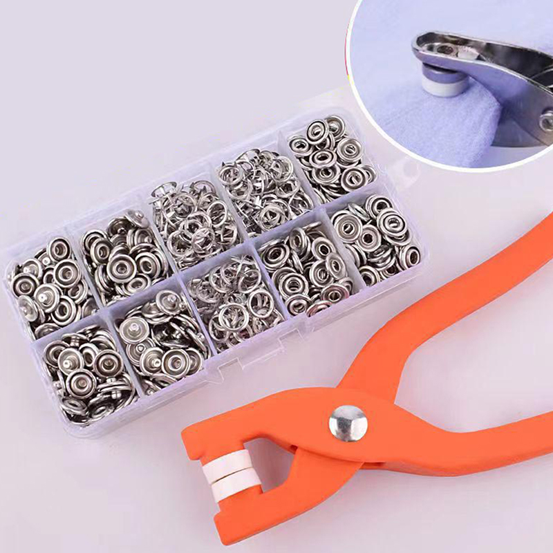 50/100 шт. Металлические пугов – обзор и цена Snap Fastener Setter